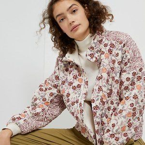 Anthropologie Gayla Quilted Floral Jacket Shacket